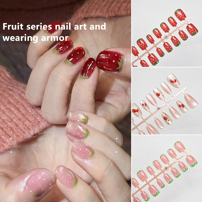 Nail Art Simple - 30Pcs Cat Eye False Nails Wearing