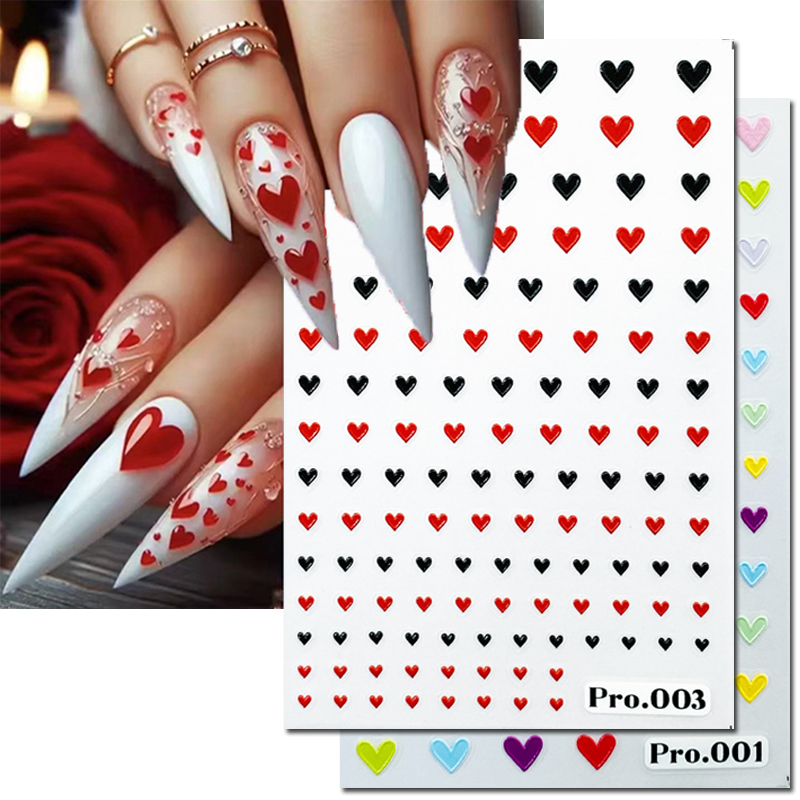 Nail Art Lotso - 5d Embossed Nail Art Stickers Valentine