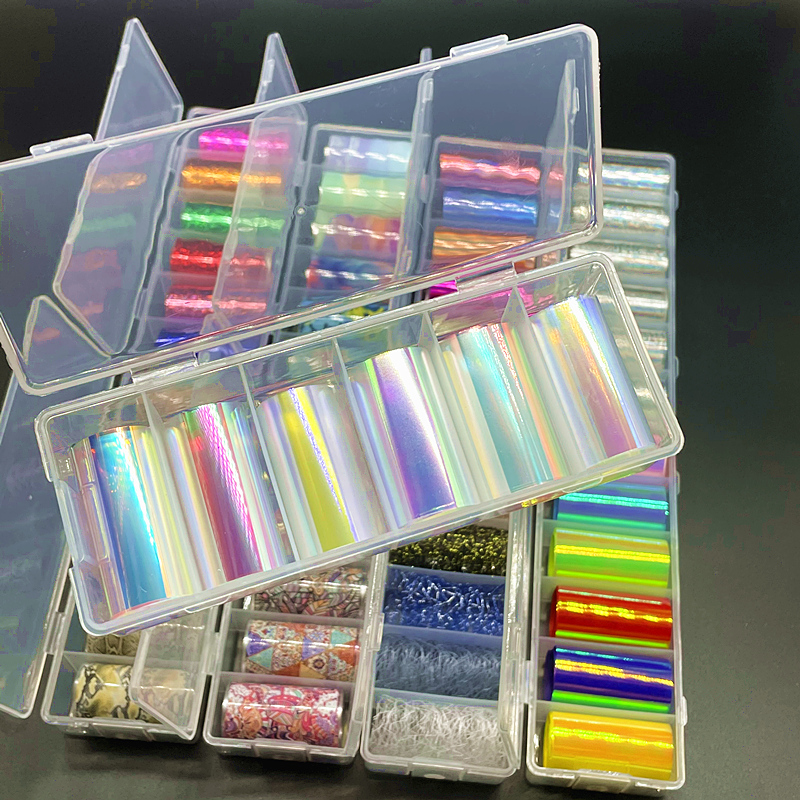 Nail Art Lotso - 6 rolls Aurora Nail Foils for
