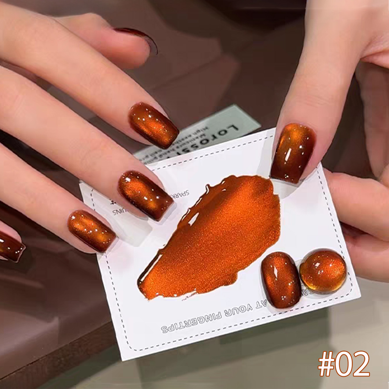 Nail Art Orange - SHAKA 1pcs Whitening Flash Brown Orange