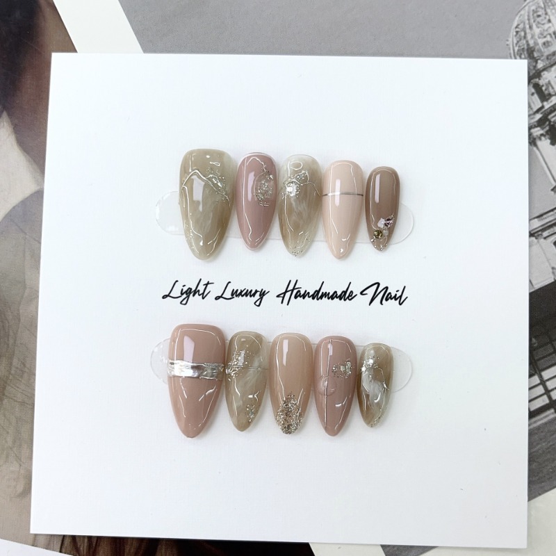 Nail Art Simple - Handmade Simple Fake Press on Nails