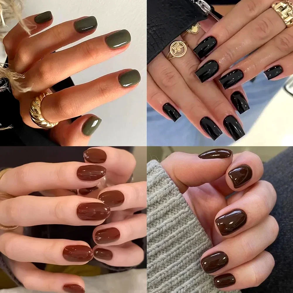 Classic Solid Color Press on N - đánh giá và giá Nail Art Simple