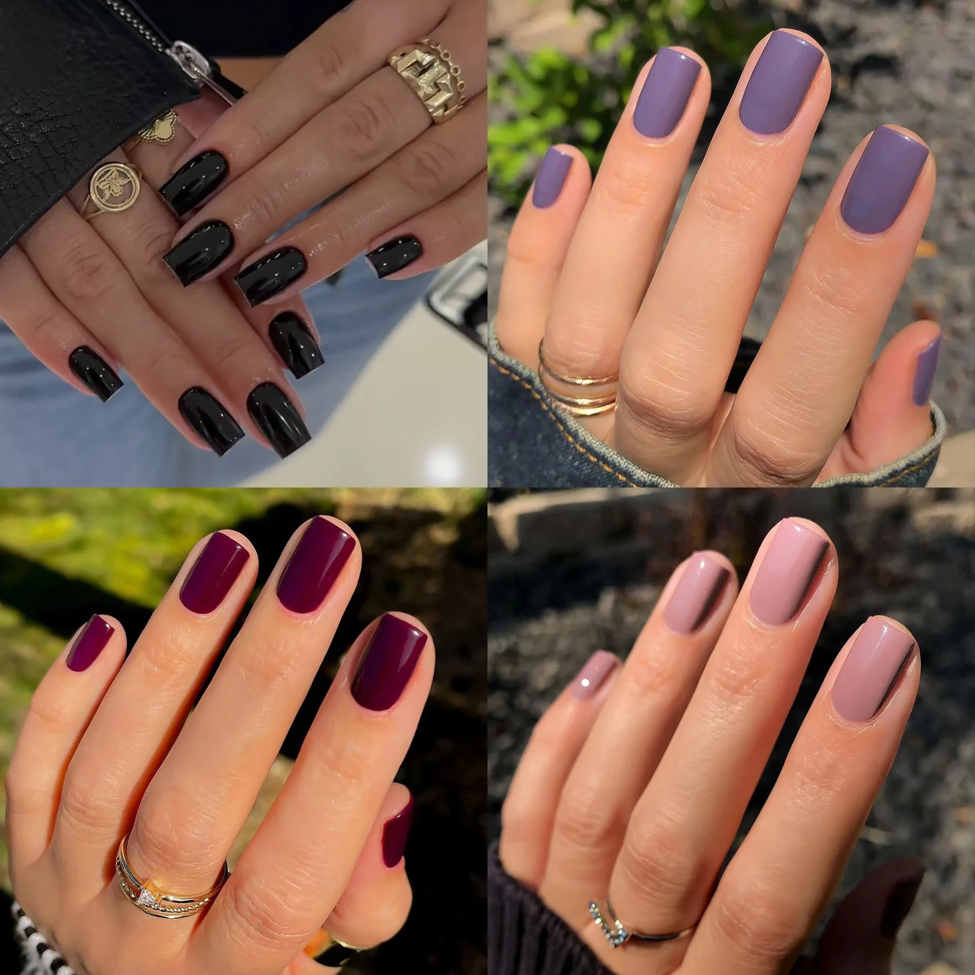 Classic Solid Color Press on N - đánh giá và giá Nail Art Simple