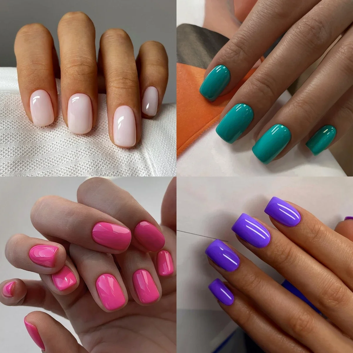 24 Pcs/Set Solid Color Short F - đánh giá và giá Nail Art Simple