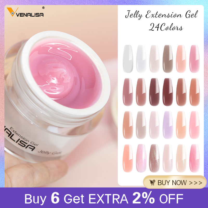 VENALISA 50ml Jelly Gel Clear  - đánh giá và giá Nail Art Lotso
