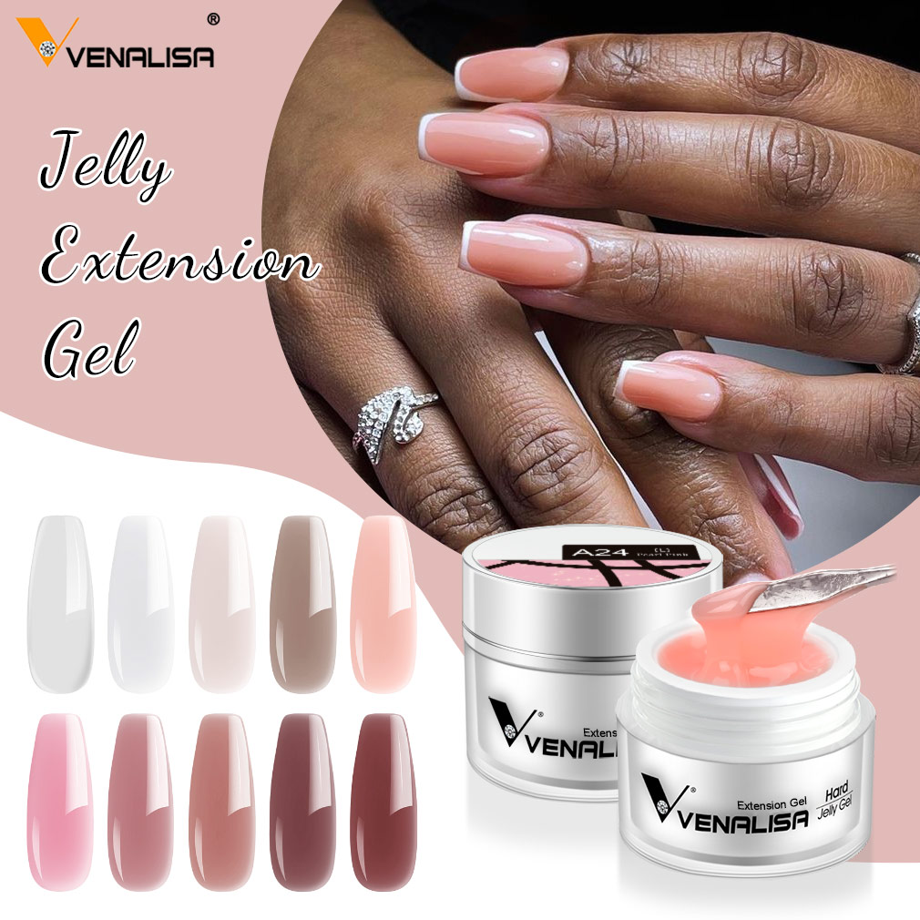 VENALISA 50ml Jelly Gel Clear  - đánh giá và giá Nail Art Lotso