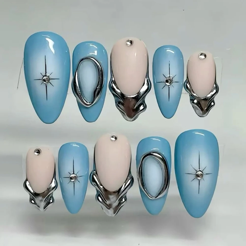 Hand-Painted Almond Flowers Ha - đánh giá và giá Nail Art Leopard