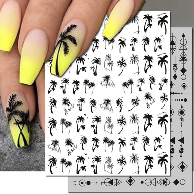 3d Nail Art Decals Geometric L - đánh giá và giá Nail Art Lotso