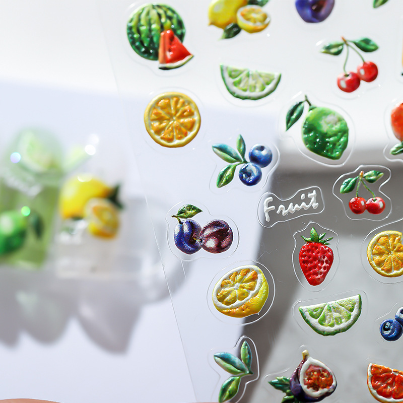 5D Summer Fruit Nail Art Stick - đánh giá và giá Nail Art Orange