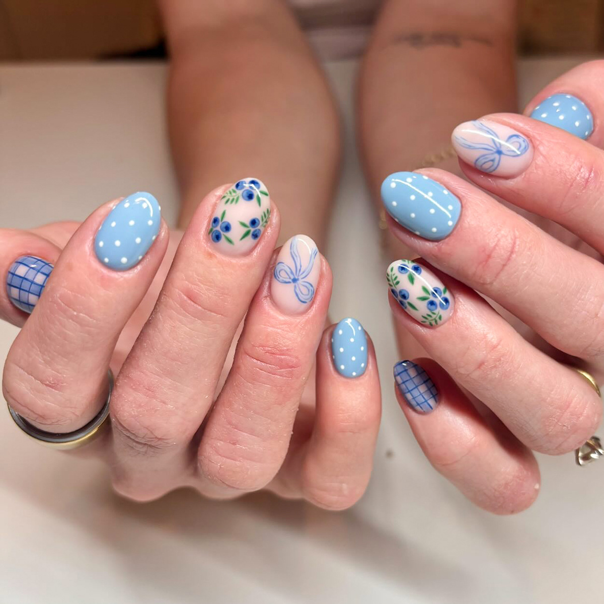 24pcs Short Almond Press on Na - đánh giá và giá Nail Art Simple