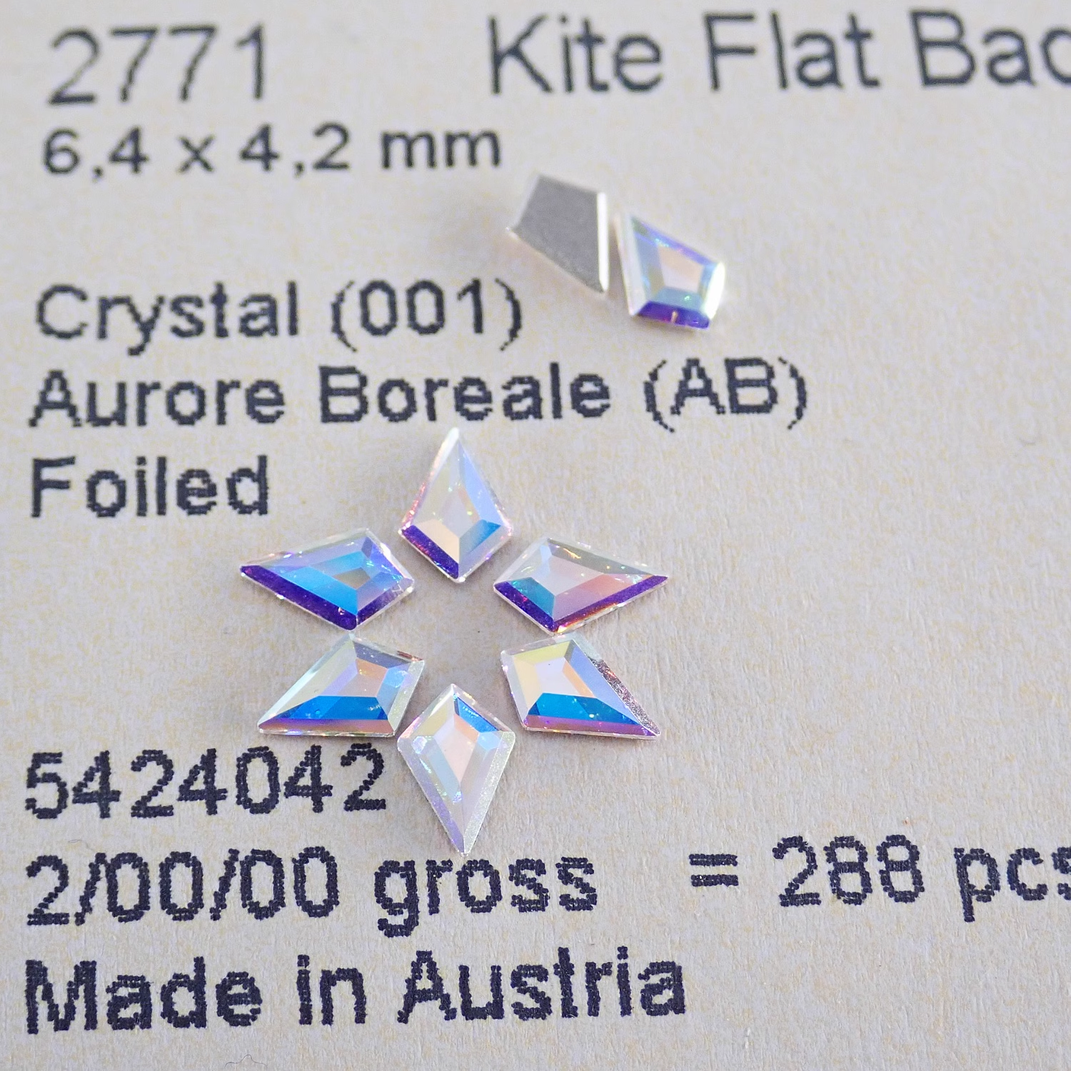2771 Kite Flat Back No Hotfix  - đánh giá và giá Nail Art Quirky