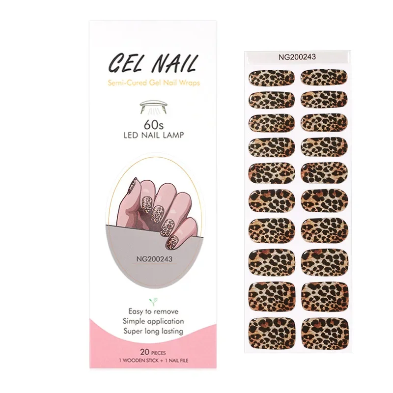Spotted Leopard Print Semi-Cur - đánh giá và giá Nail Art Leopard
