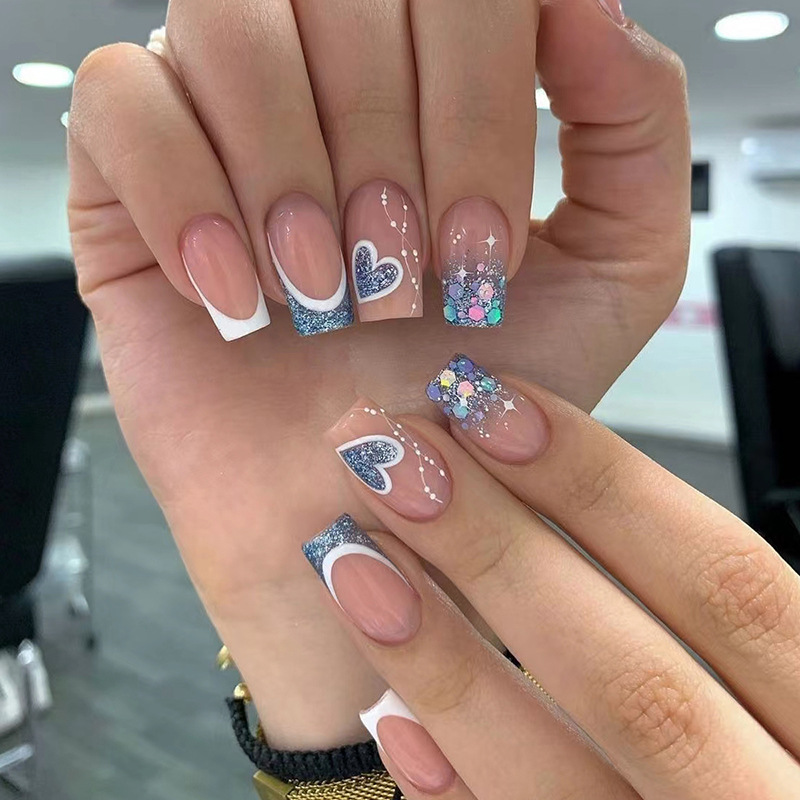 24Pcs Short Ballet Wearable Bl - đánh giá và giá Nail Art Simple