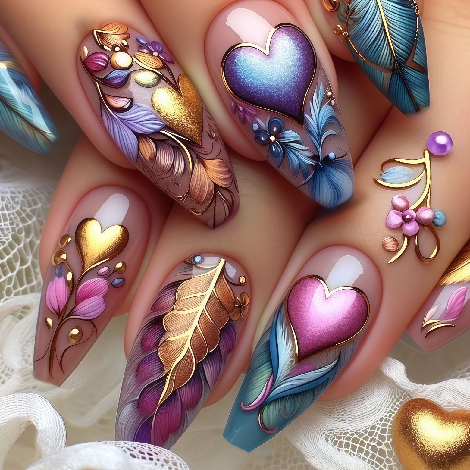 24pcs/set 3D fake nails for wo - đánh giá và giá Nail Art Orange