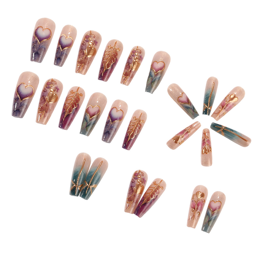 24pcs/set 3D fake nails for wo - đánh giá và giá Nail Art Orange