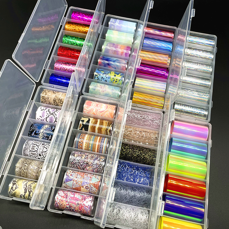 6 rolls Aurora Nail Foils for  - đánh giá và giá Nail Art Lotso