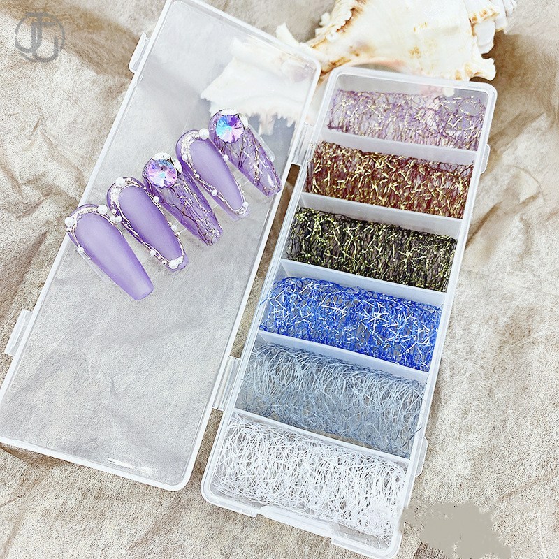 6 rolls Aurora Nail Foils for  - đánh giá và giá Nail Art Lotso