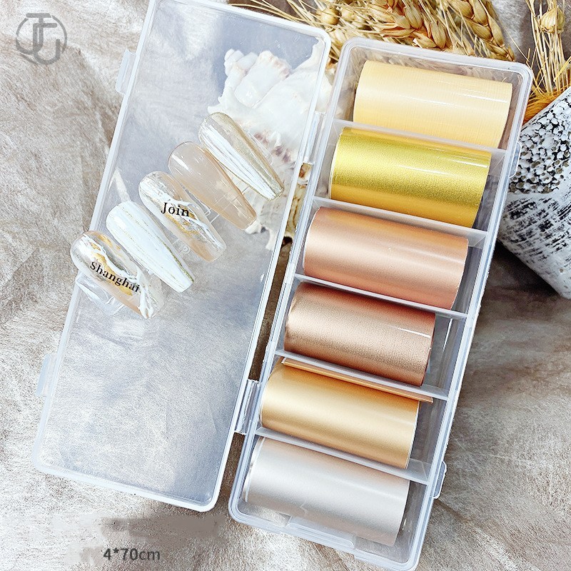 6 rolls Aurora Nail Foils for  - đánh giá và giá Nail Art Lotso
