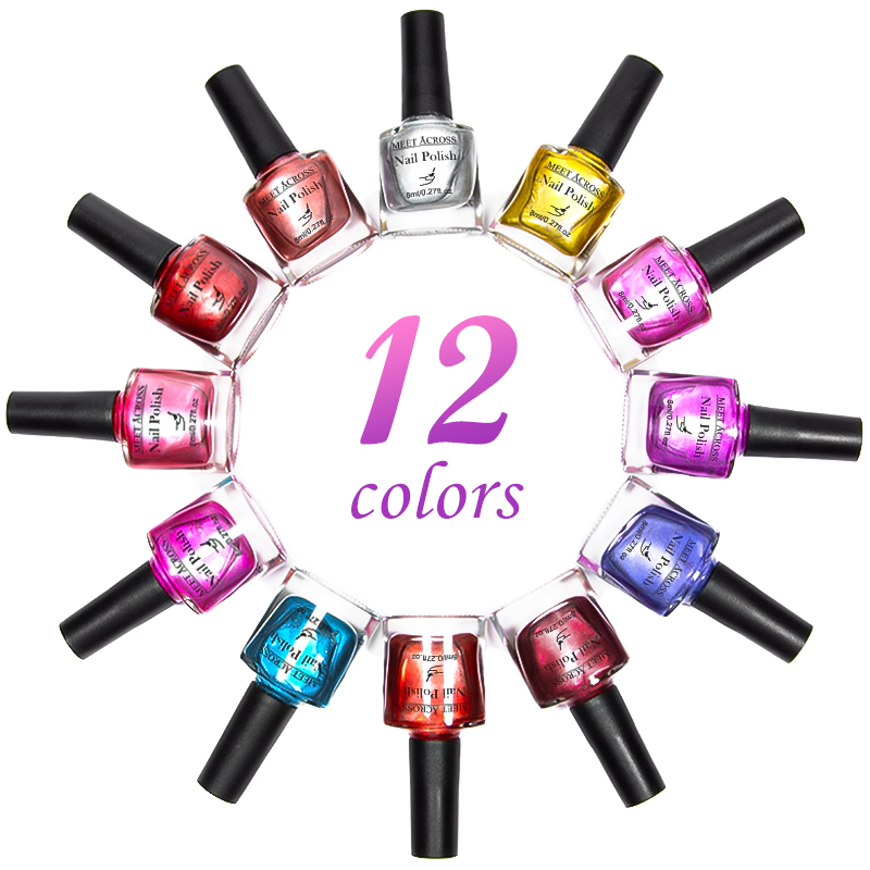 8ml Metallic Nail Polish Blood - đánh giá và giá Nail Art Lotso
