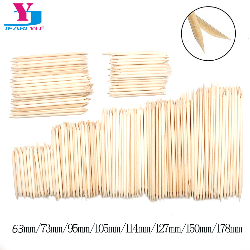 50/100 Pcs/Lot Wood Stick Cuti - đánh giá và giá Nail Art Orange