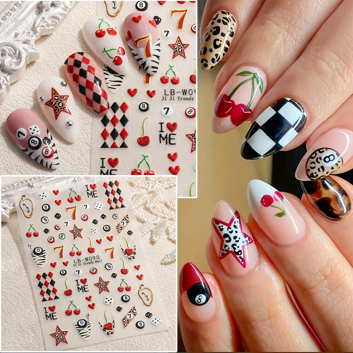 2026 Trendy Nail Art Stickers  - đánh giá và giá Nail Art Leopard