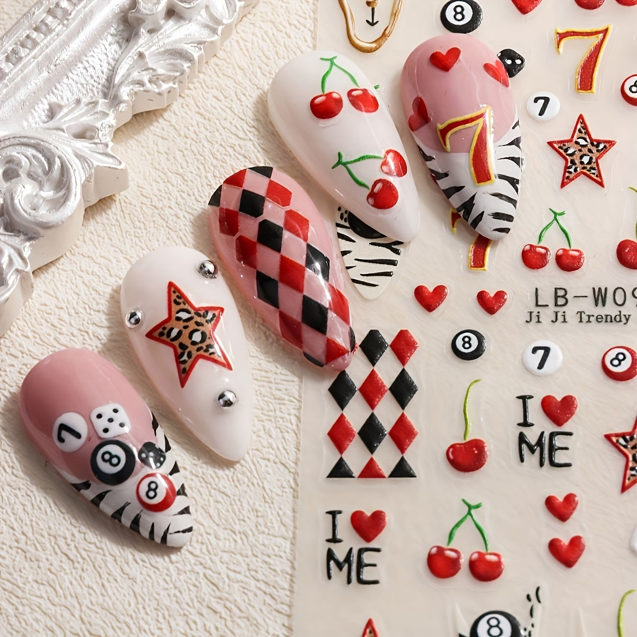 2026 Trendy Nail Art Stickers  - đánh giá và giá Nail Art Leopard