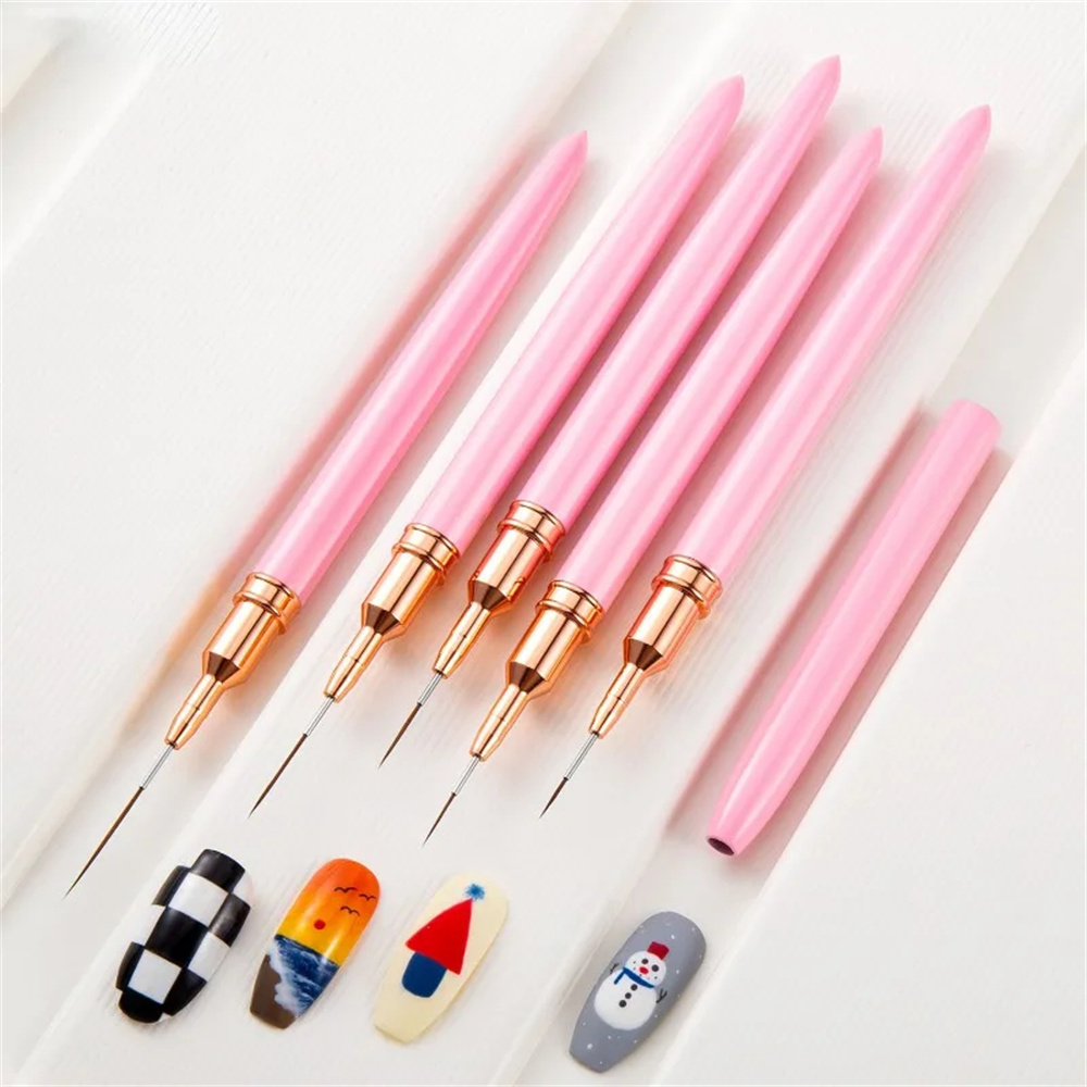5pc/1set Nail Art Liner Brushe - đánh giá và giá Nail Art Simple
