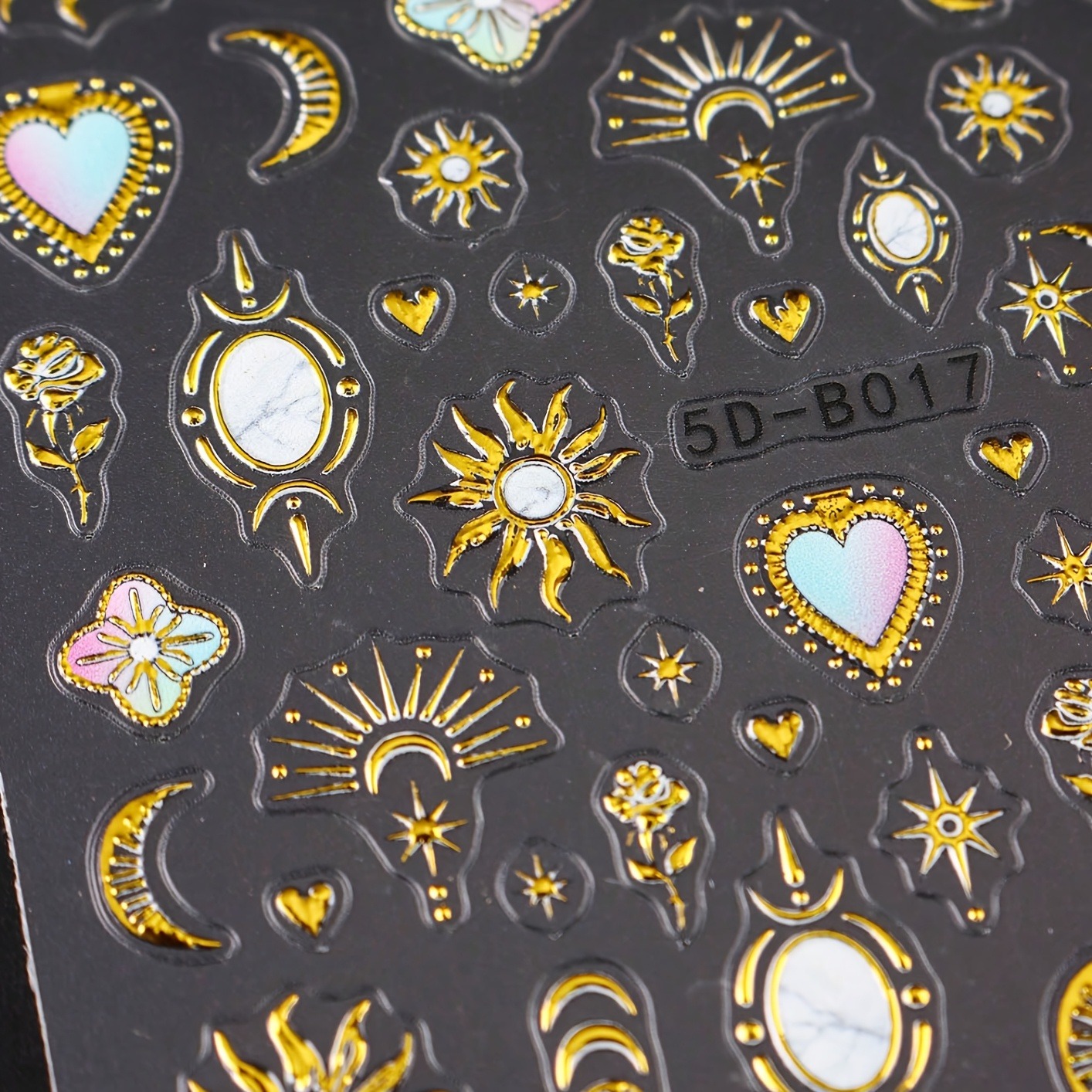 2/3PCS Ramadan Star Moon Love  - đánh giá và giá Nail Art Leopard