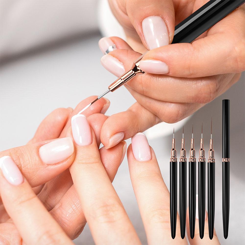 5pcs Nail Art Liner Brush Set  - đánh giá và giá Nail Fan Brush