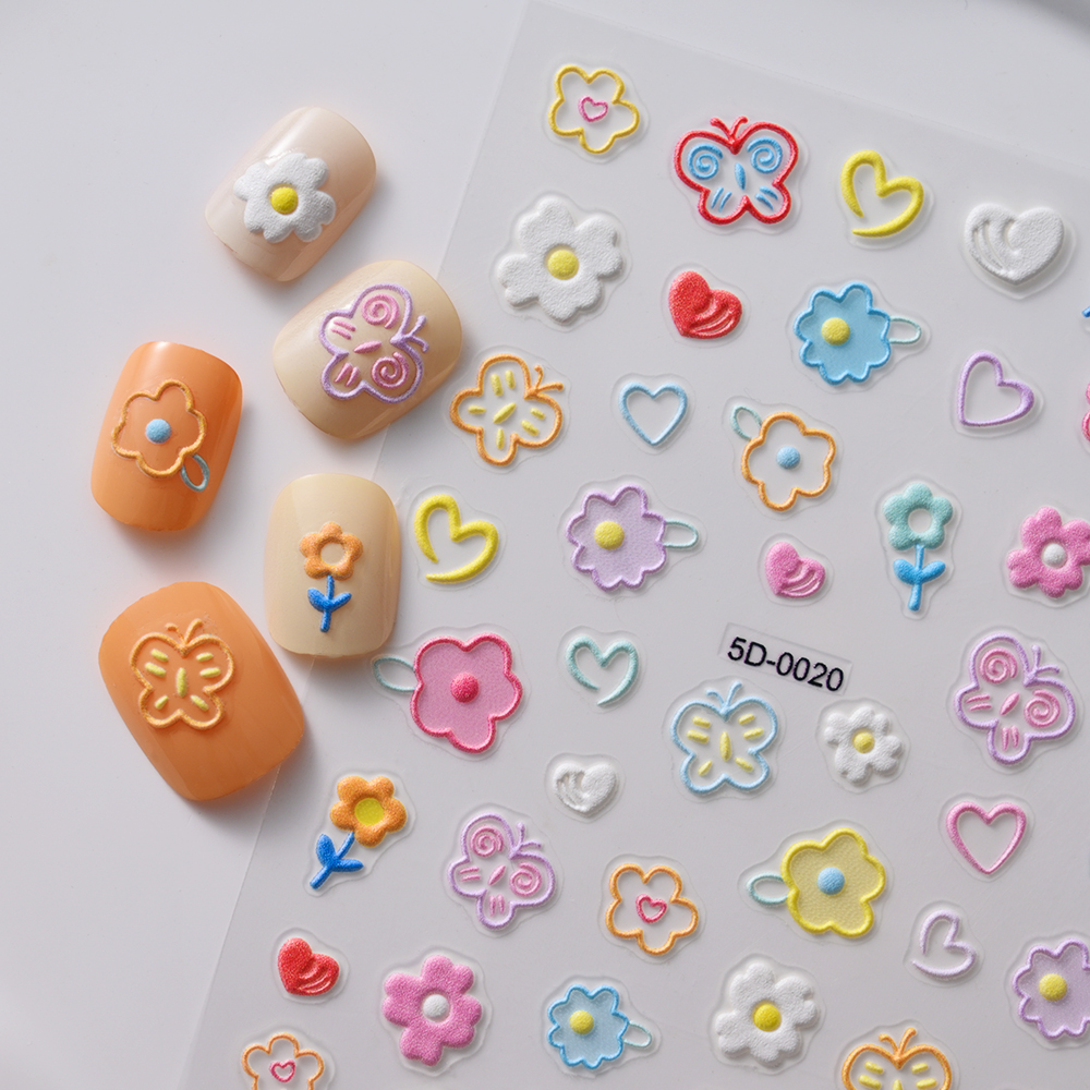 1PC 5D Macaron Flower/Fruit Na - đánh giá và giá Nail Art Lotso