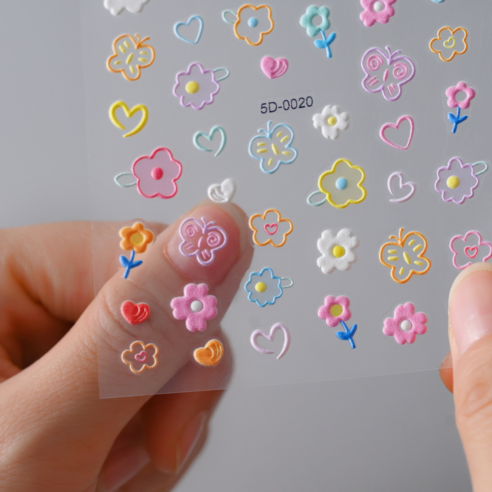 1PC 5D Macaron Flower/Fruit Na - đánh giá và giá Nail Art Lotso