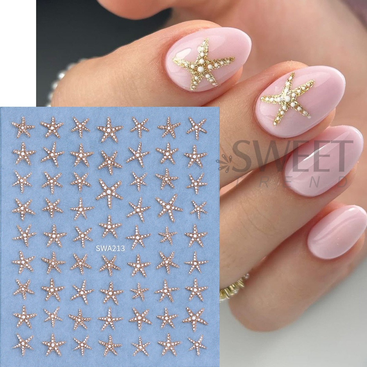 4pcs Bronzing Marine Life Nail - đánh giá và giá Nail Art Leopard