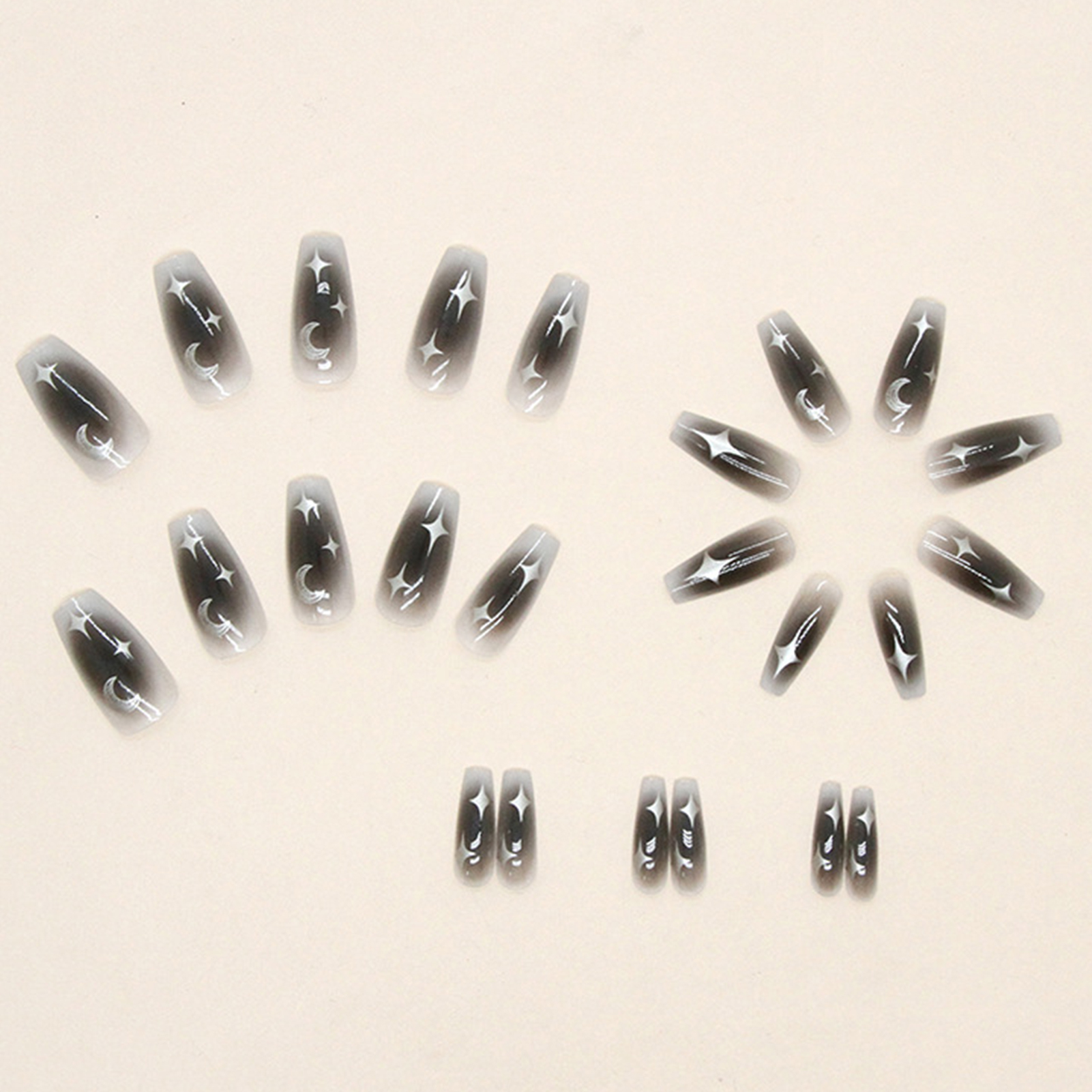 24pcs Y2k Star Press On Nails  - đánh giá và giá Nail Art Lotso