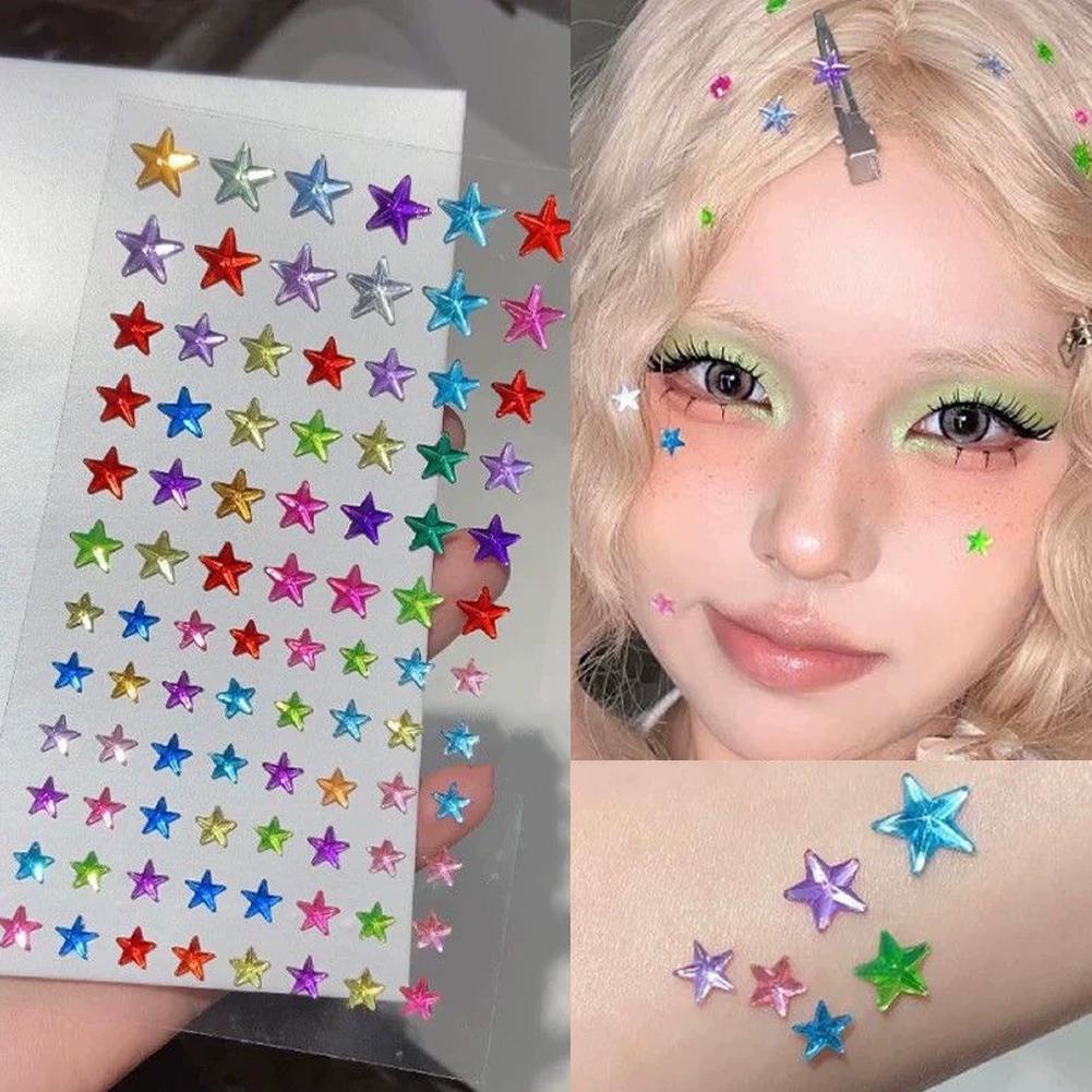 Self-Adhesive Face Rhinestones - đánh giá và giá Nail Art Quirky