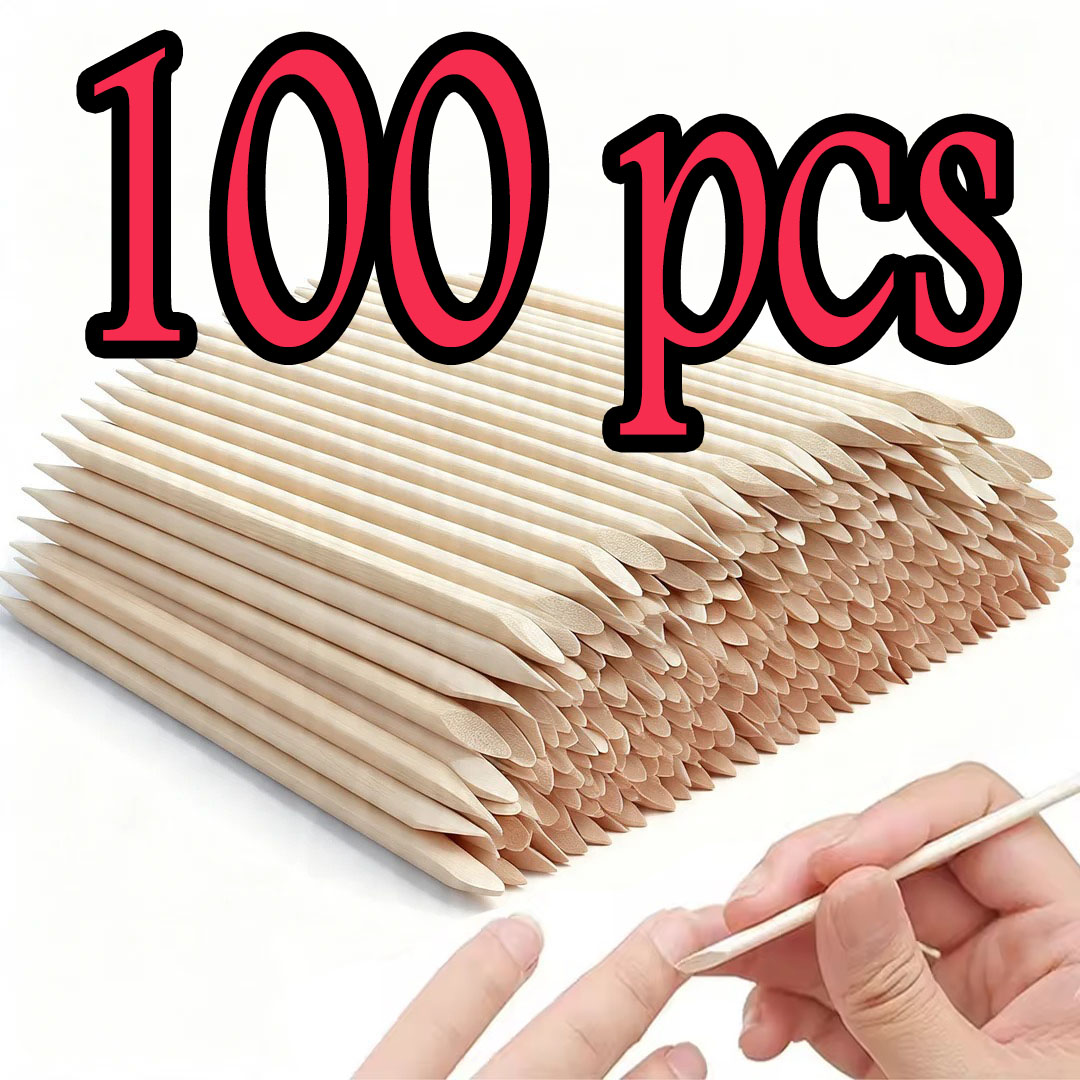 100pcs/Set Orange Wood Sticks  - đánh giá và giá Nail Art Orange