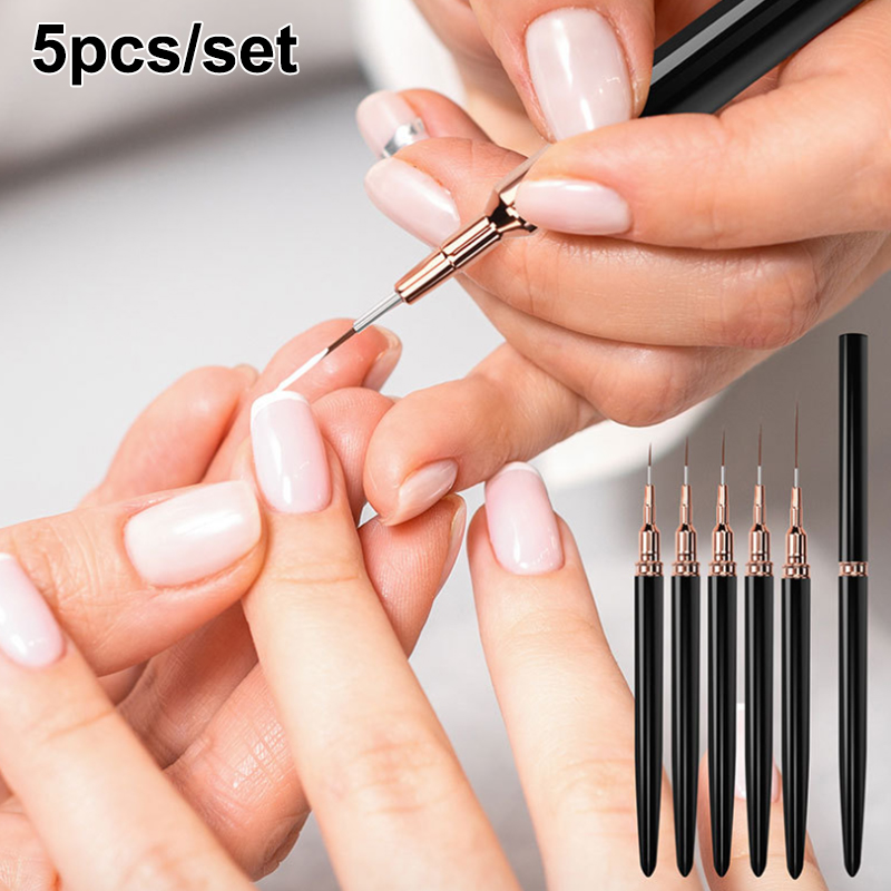 #5Pcs/Set Professional Nail Ar - đánh giá và giá Nail Fan Brush