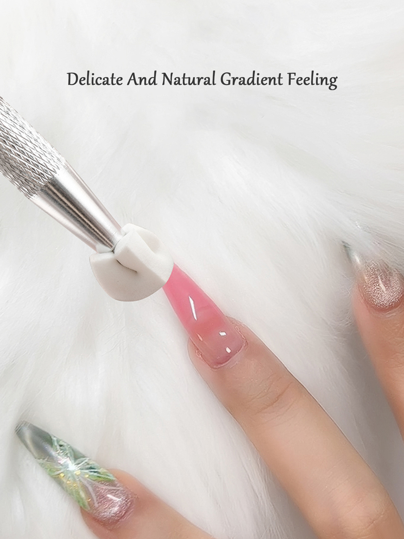 50/100PCS Mini White Makeup Sp - đánh giá và giá Nail Art Quirky