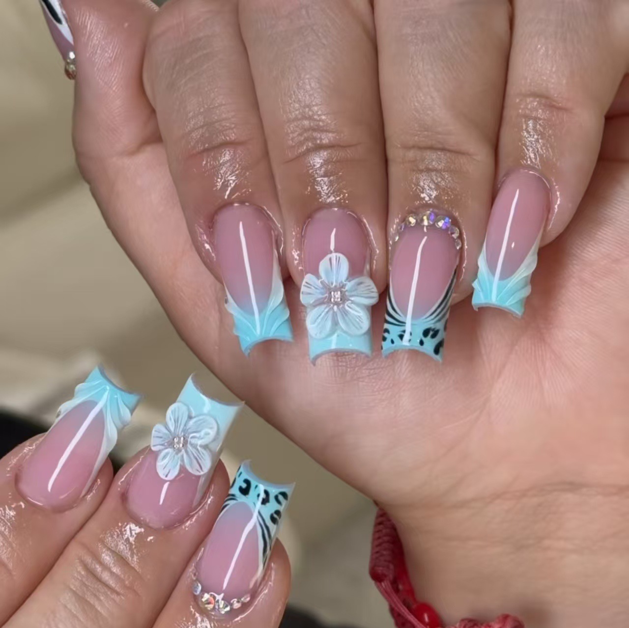Medium fake nails for women gi - đánh giá và giá Nail Art Orange