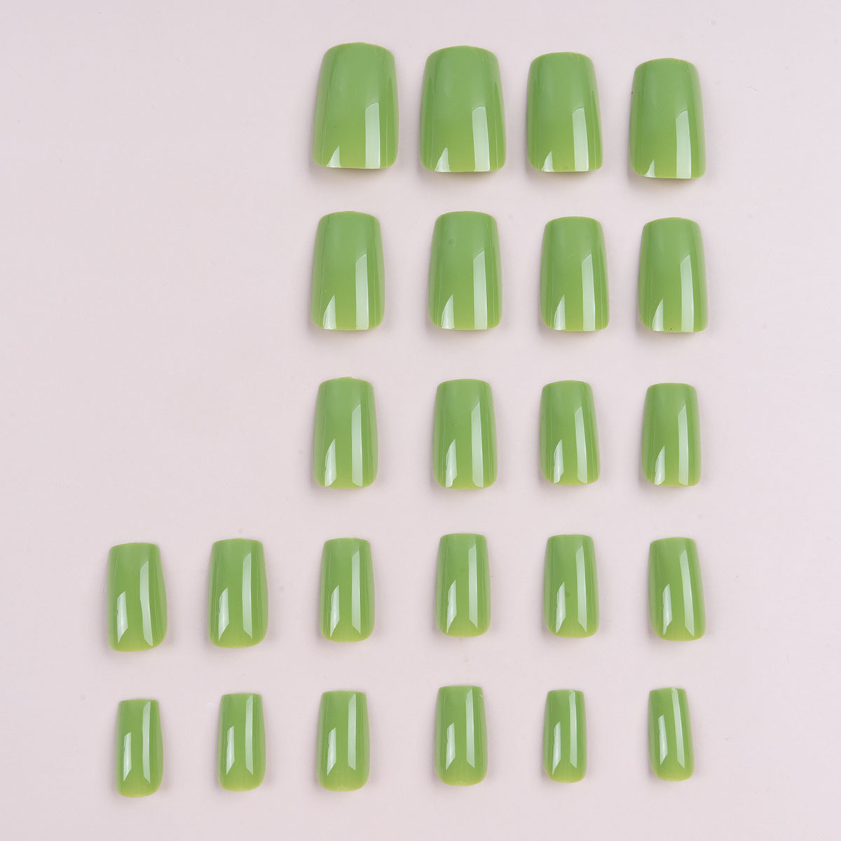 Short medium Square fake nails - đánh giá và giá Nail Art Orange