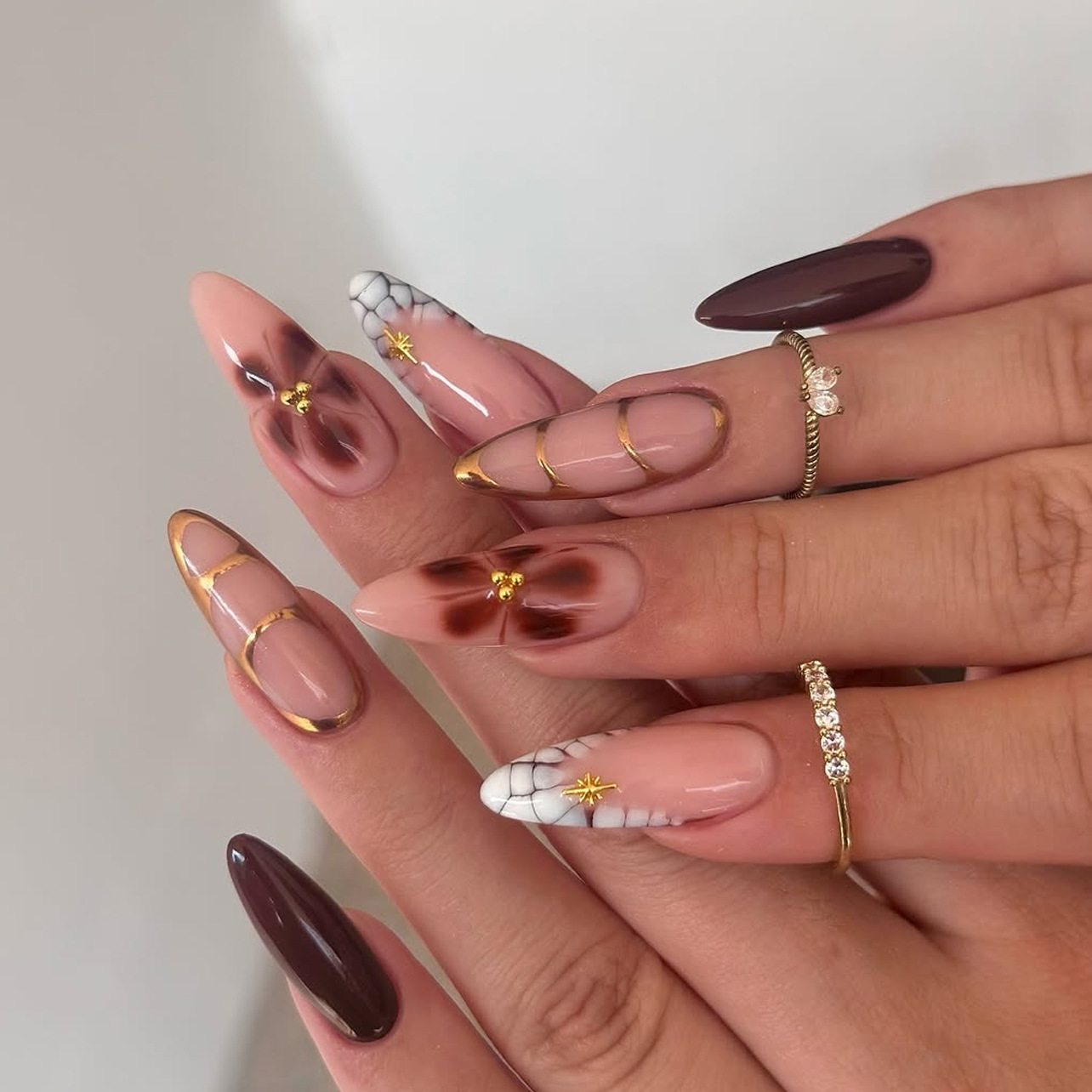 24Pcs Almond Press on Fake Nai - đánh giá và giá Nail Art Leopard