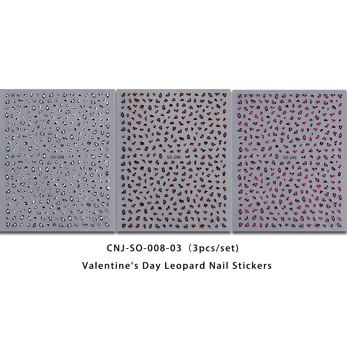 3PCS Meilad leopard print nail - đánh giá và giá Nail Art Leopard
