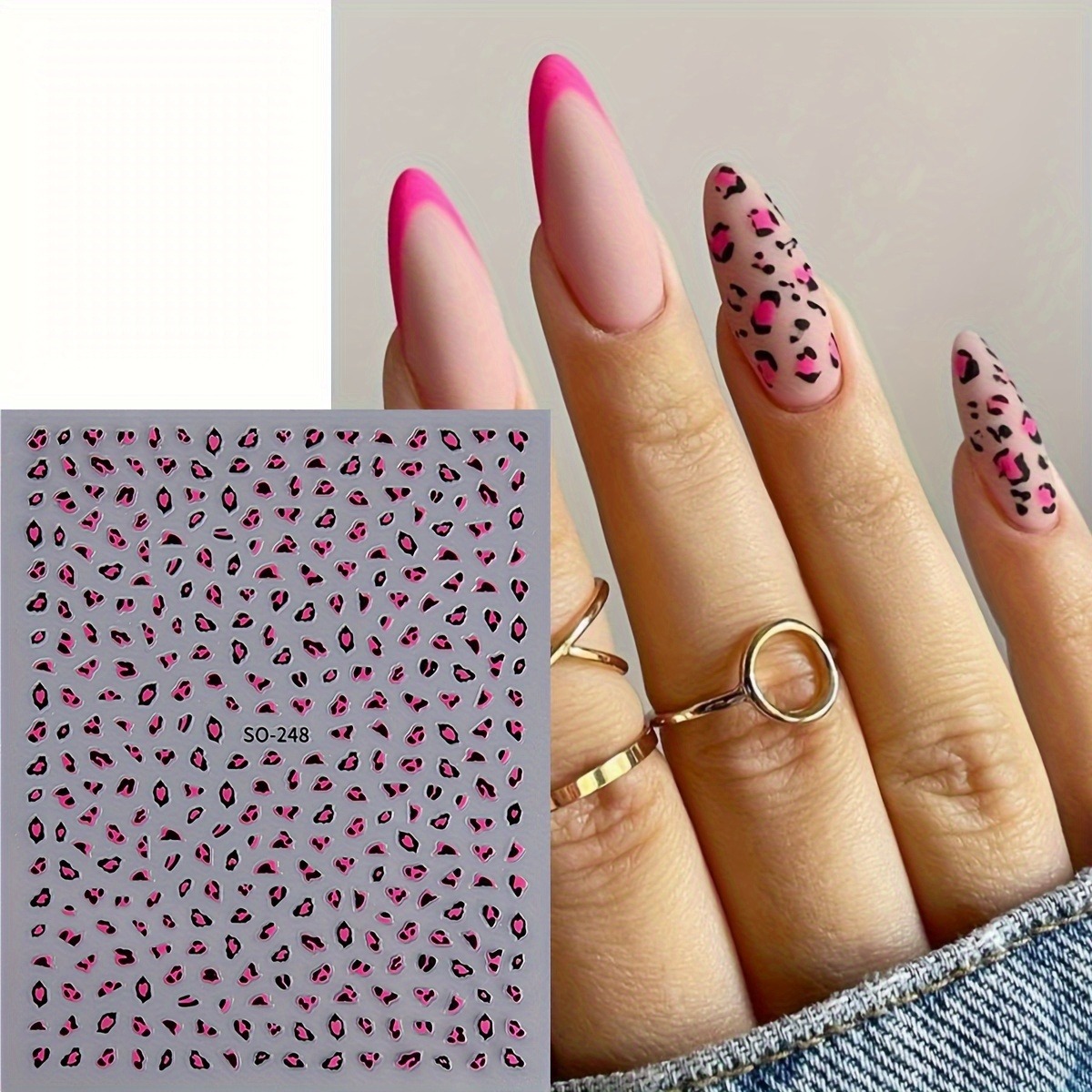 3PCS Meilad leopard print nail - đánh giá và giá Nail Art Leopard