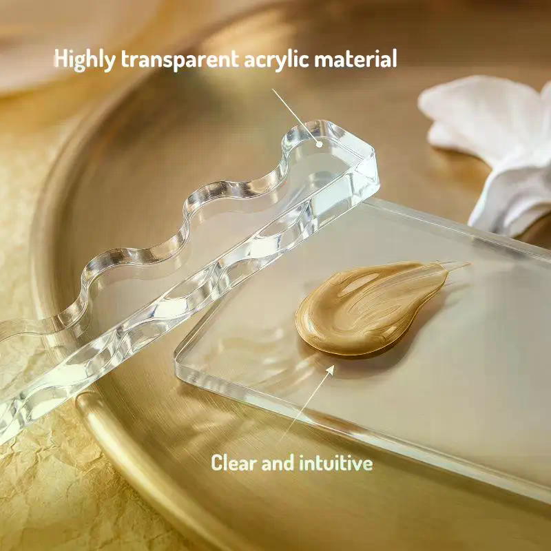 Reusable Nail Art Palette With - đánh giá và giá Nail Fan Brush