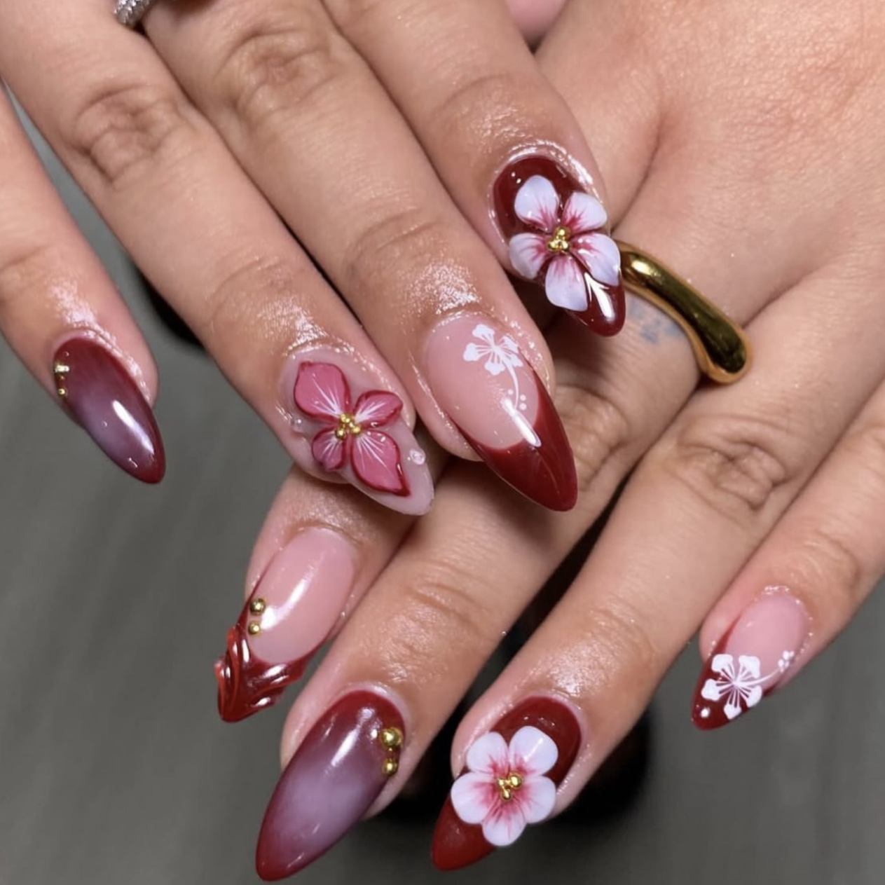 24pcs Red French Press on Nail - đánh giá và giá Nail Art Leopard