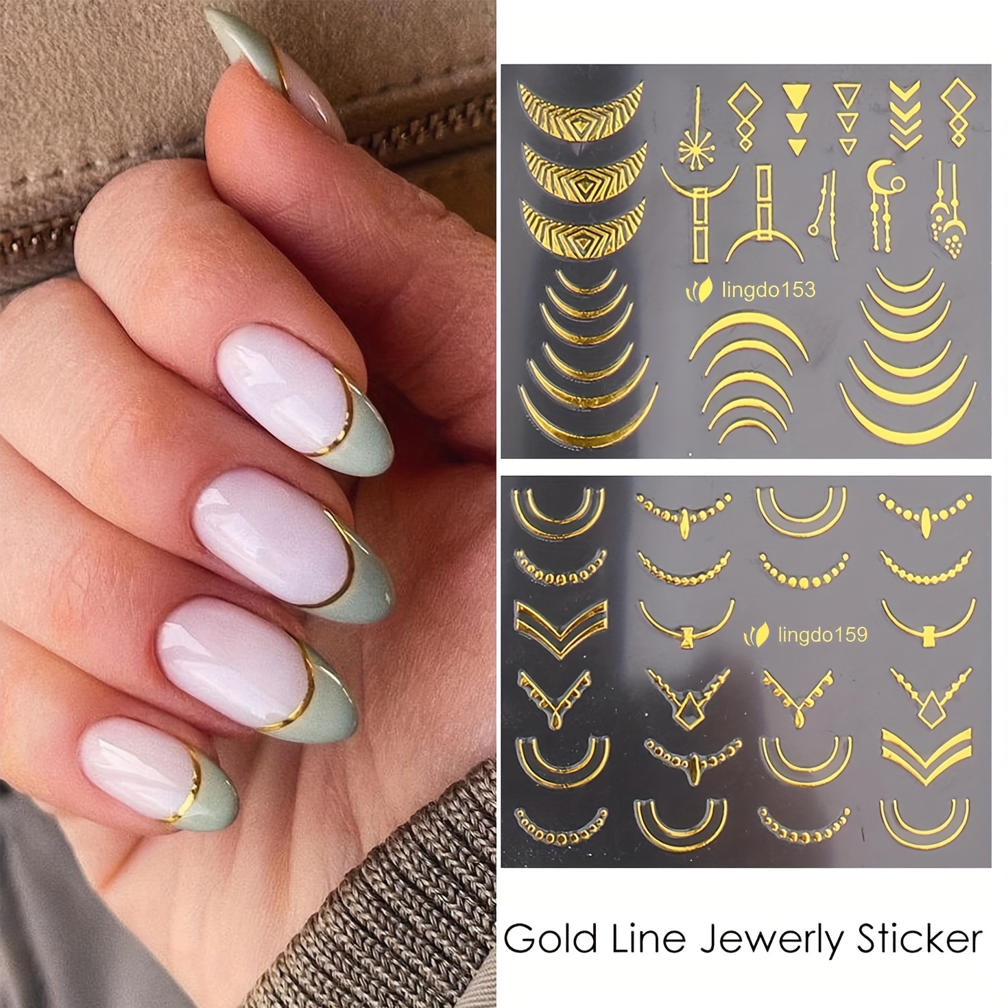 30 Sheets Gold Flowers Nail St - đánh giá và giá Nail Art Leopard