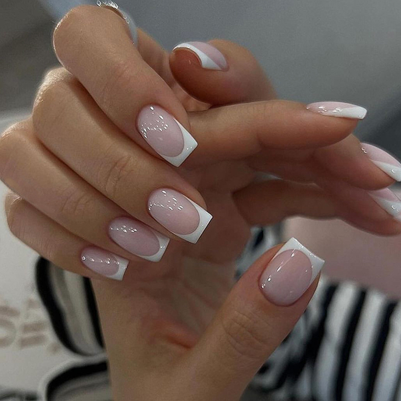 24Pcs Simple Ballet Glitter De - đánh giá và giá Nail Art Simple