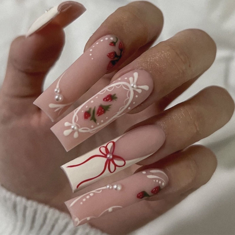 24pcs Flower Press on Nails Ar - đánh giá và giá Nail Art Quirky