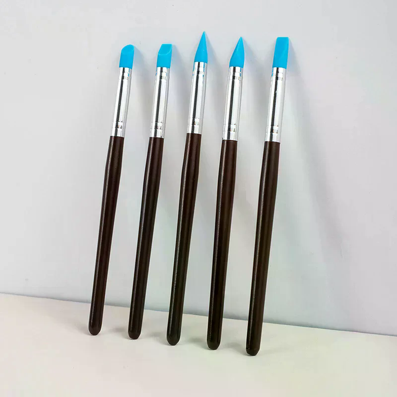 5Pcs/set Silicone Clay Sculpti - đánh giá và giá Nail Fan Brush