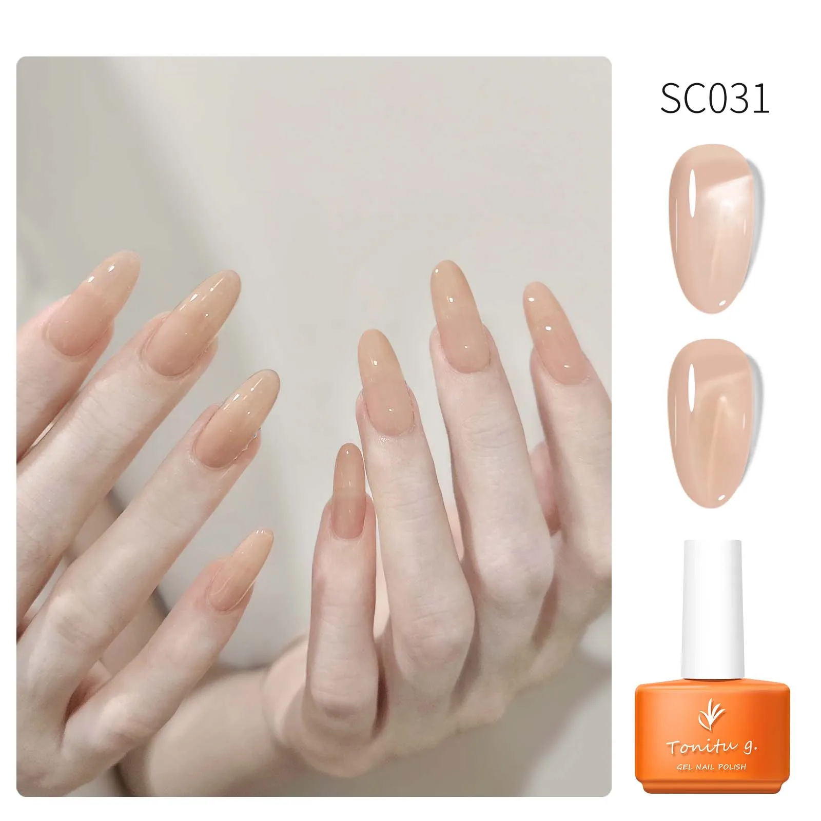 Tonitu G White Green Orange Je - đánh giá và giá Nail Art Orange
