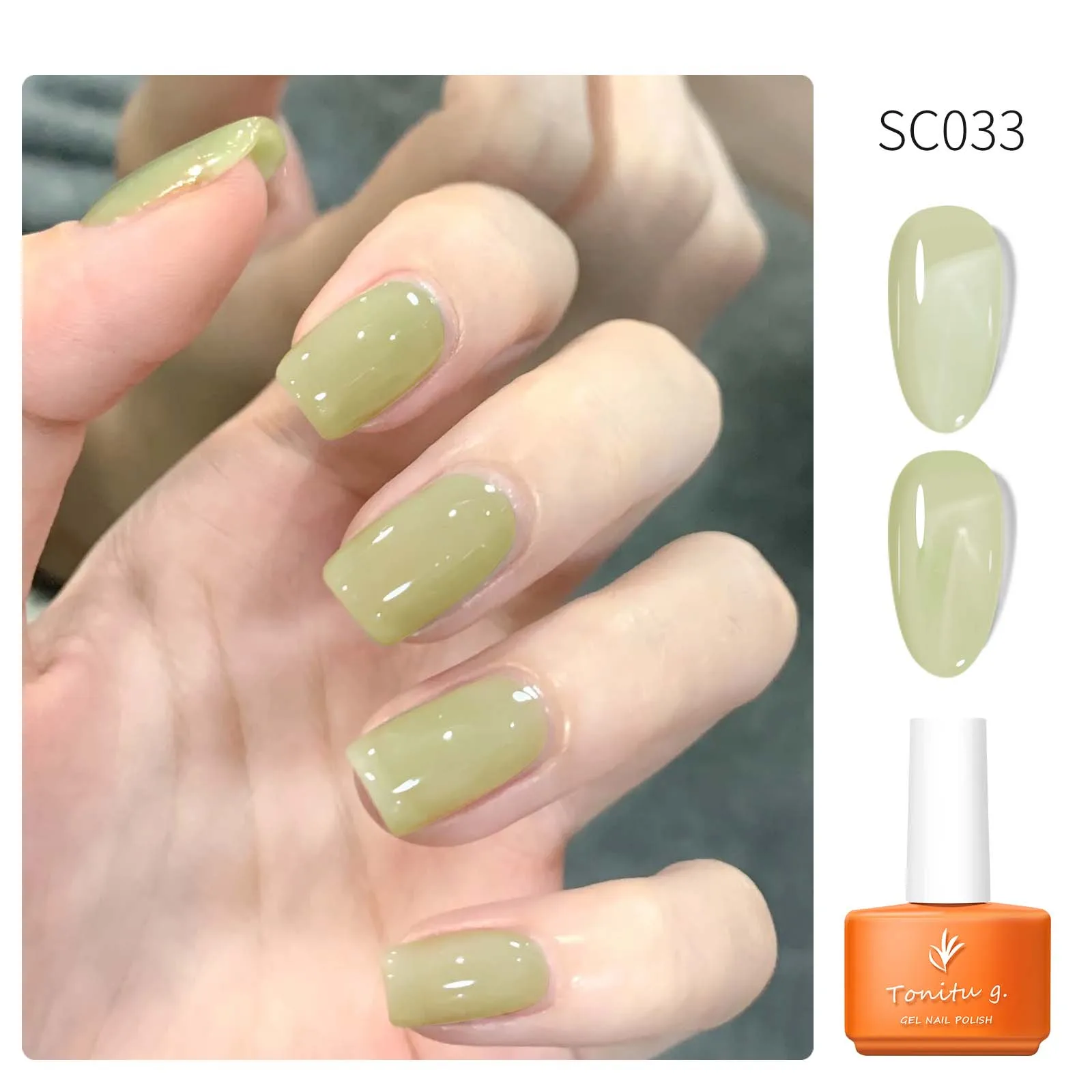 Tonitu G White Green Orange Je - đánh giá và giá Nail Art Orange